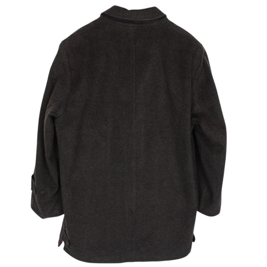 Vintage Burberry London Khaki Brown Wool Blend Jacket