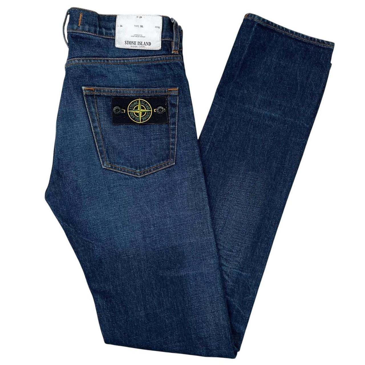 Stone Island SS 2017 Blue Slim Fit Denim Jeans