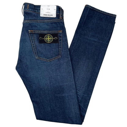 Stone Island SS 2017 Blue Slim Fit Denim Jeans