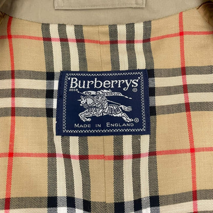 Vintage 90s Burberry Tan Brown Double Breasted Belted Trench Coat