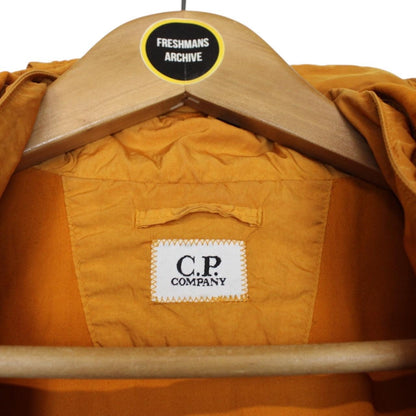 CP Company Orange Full Zip Chrome-R Nylon Garment Dyed Goggle Jacket