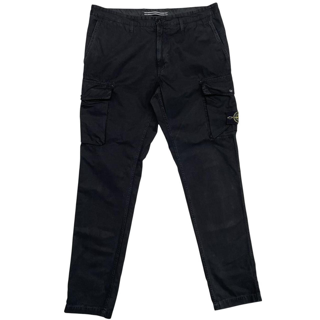 Stone Island SS 2019 Black Slim Fit Cargo Trousers