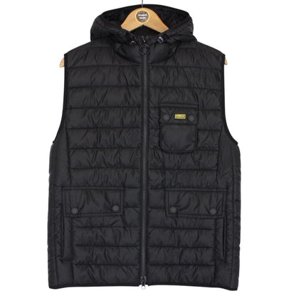 Barbour International Black Full Zip Ouston Gilet / Bodywarmer