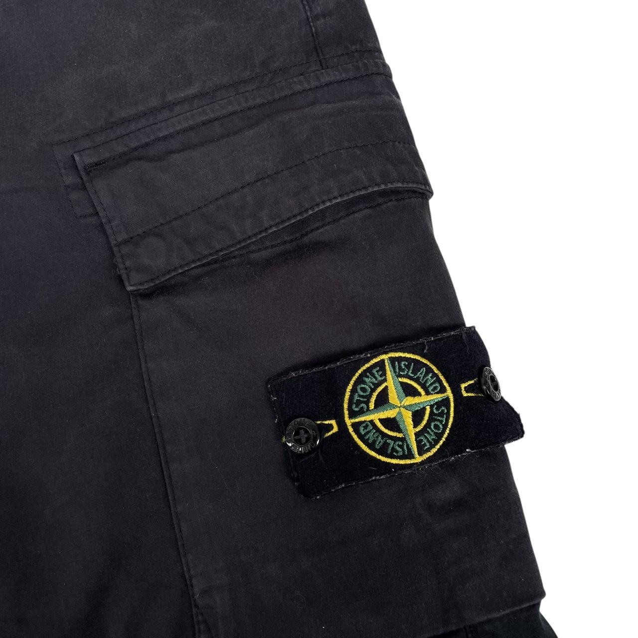 Stone Island AW 2022 Black RE-T Fit Cargo Trousers