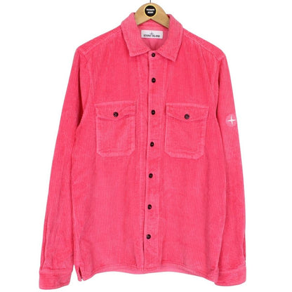 Stone Island AW 2020 Pink Long Sleeve Jumbo Corduroy Shirt