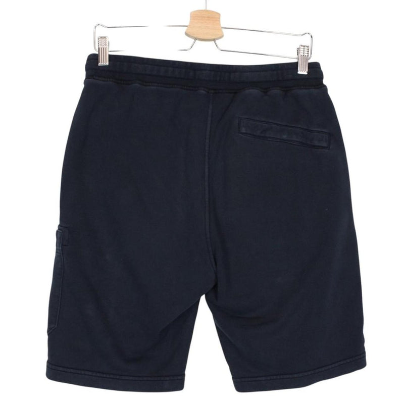 Stone Island SS 2021 Navy Blue Cotton Jogger Shorts