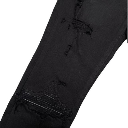 Amiri Black MX1 Distressed Effect Slim Fit Jeans