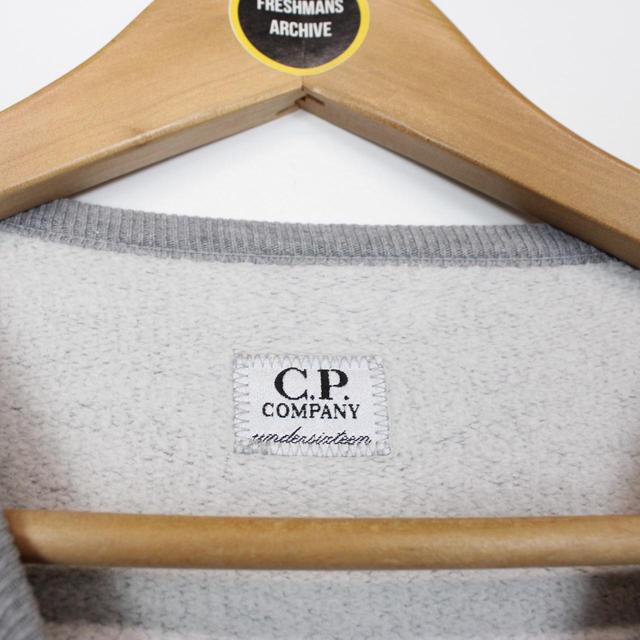 CP Company Grey and Black Goggle Sweatshirt Jumper