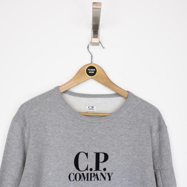 CP Company Grey and Black Goggle Sweatshirt Jumper