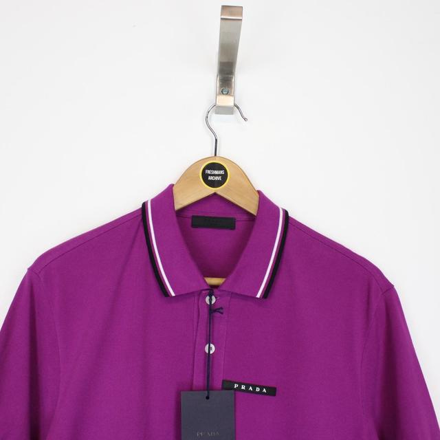Prada Men's Poplin Archive Logo Full-Zip Shirt - Bergdorf