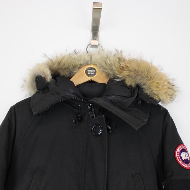 Canada Goose Black Chilliwack Bomber Down Jacket with Fur Trim