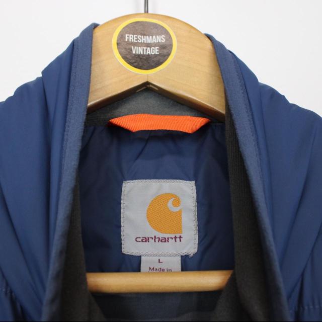 Carhartt Blue Full Zip Padded Nylon Jacket