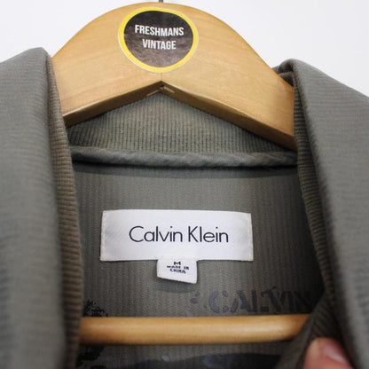 Calvin Klein Khaki Green Full Zip Overshirt Jacket