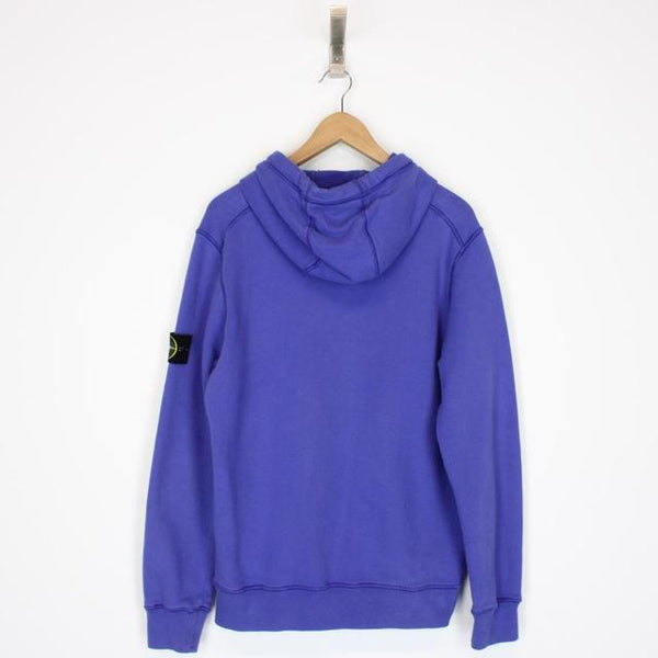 Stone island hoodie blue sales