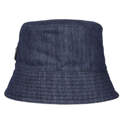 Prada Navy Blue Cotton Denim Bucket Hat