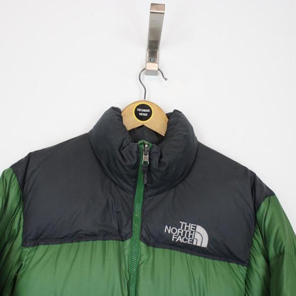 Vintage 90s The North Face Green and Black 700 Nupste Down Puffer Jacket