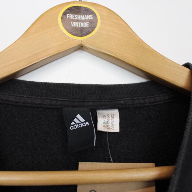 Adidas Black and White Spellout Sweatshirt Jumper