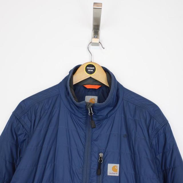 Carhartt Blue Full Zip Padded Nylon Jacket