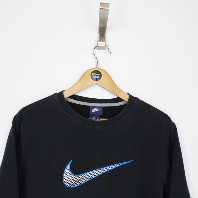 Nike Black Crew Neck Central Swoosh Sweatshirt Jumper