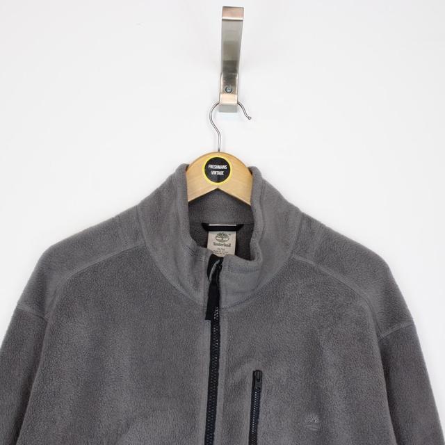 Vintage 00s Timberland Grey Full Zip Fleece Jumper