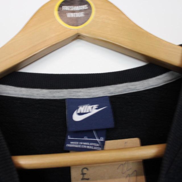 Nike Black Crew Neck Central Swoosh Sweatshirt Jumper