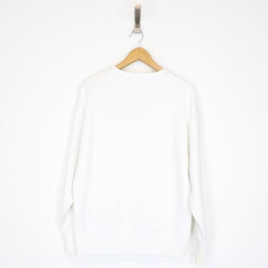 Tommy Hilfiger Jeans White Cotton Sweatshirt Jumper