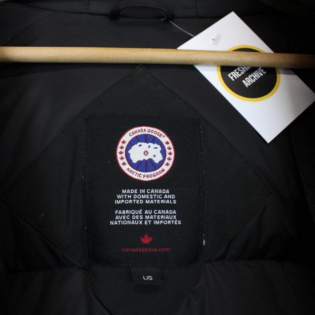 Canada Goose Black Chilliwack Bomber Down Jacket with Fur Trim