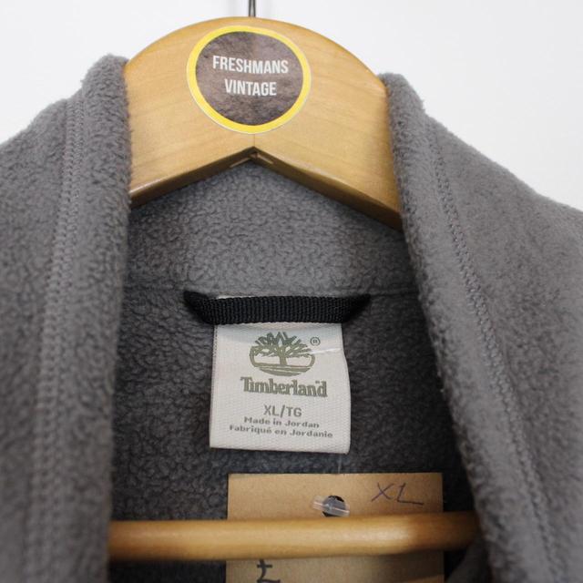 Vintage 00s Timberland Grey Full Zip Fleece Jumper