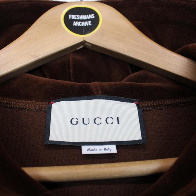 Gucci Maison De L’Amour Brown Velour Hoodie Jumper