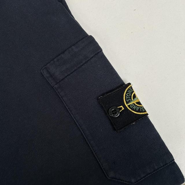 Stone Island SS 2018 Navy Blue Cotton Tracksuit Bottoms / Joggers