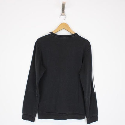 Adidas Black and White Spellout Sweatshirt Jumper