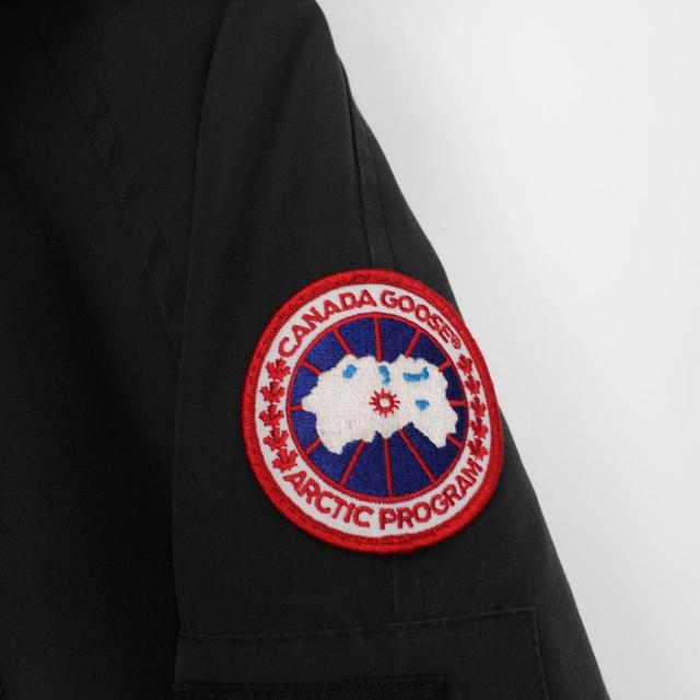 Canada Goose Black Chilliwack Bomber Down Jacket with Fur Trim