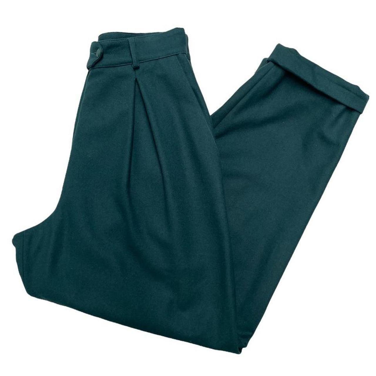 Vintage 90s Missoni Green Wool Blend Trousers