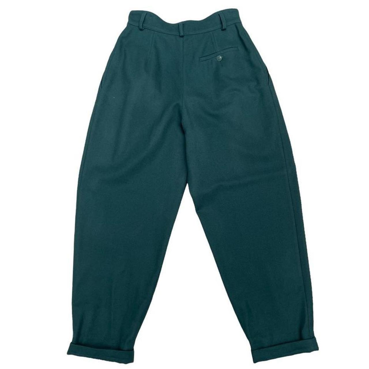 Vintage 90s Missoni Green Wool Blend Trousers