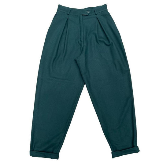 Vintage 90s Missoni Green Wool Blend Trousers