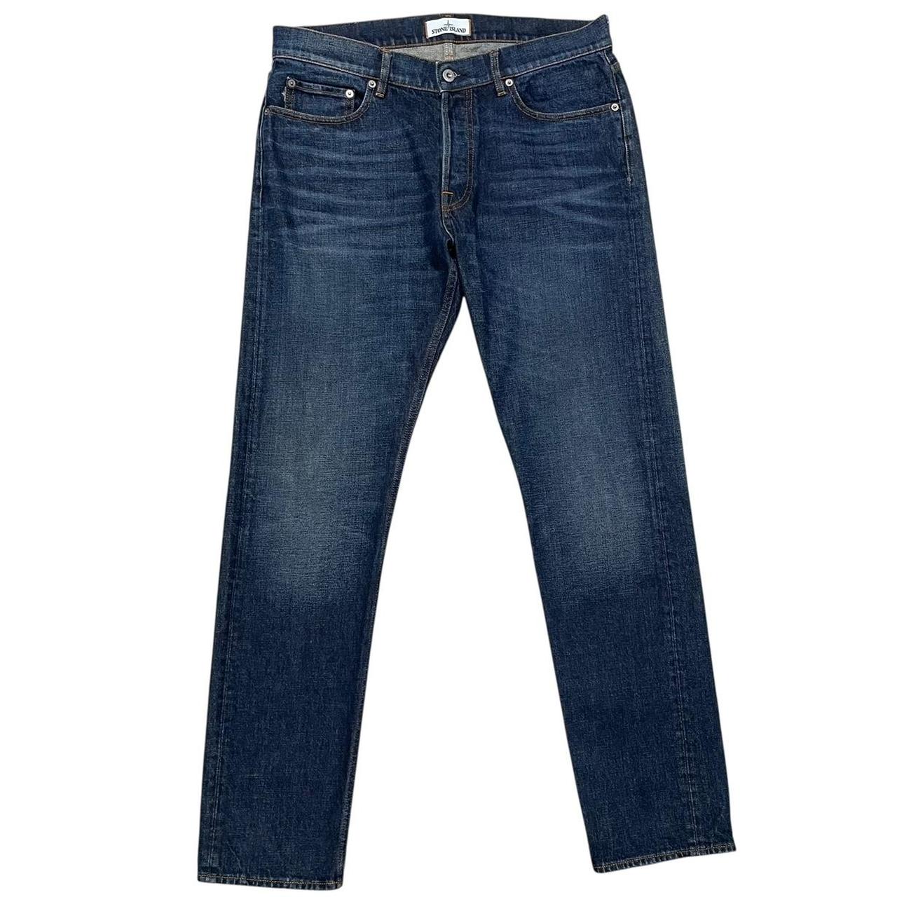 Stone Island AW 2018 Navy Blue Slim Fit Denim Jeans