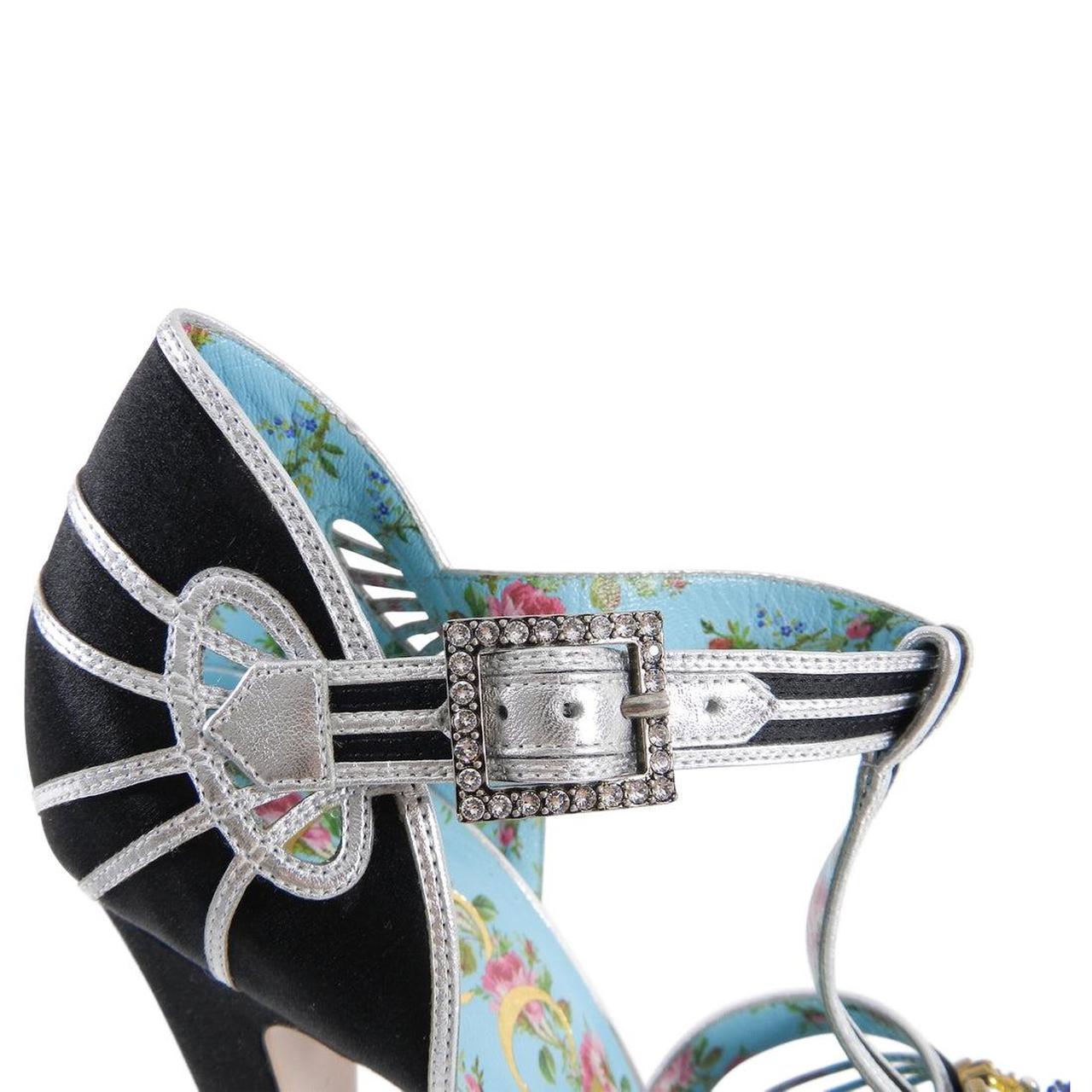 Gucci Multicoloured T-Strap Patent Leather Platform Court Heels