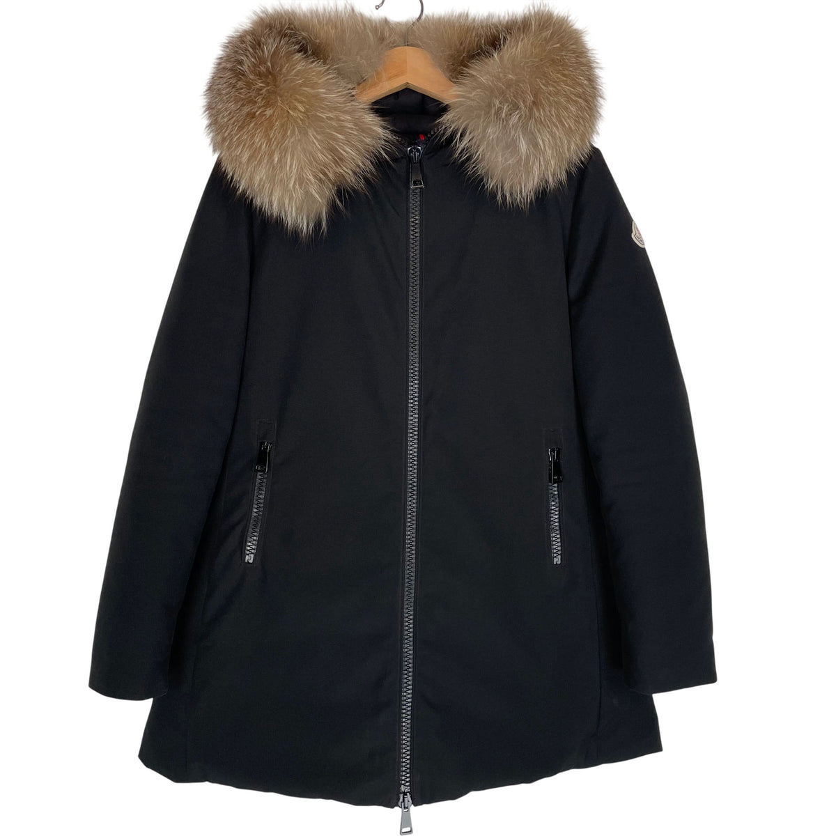 Moncler Bartramifur Fur Hooded Down Parka Jacket XS