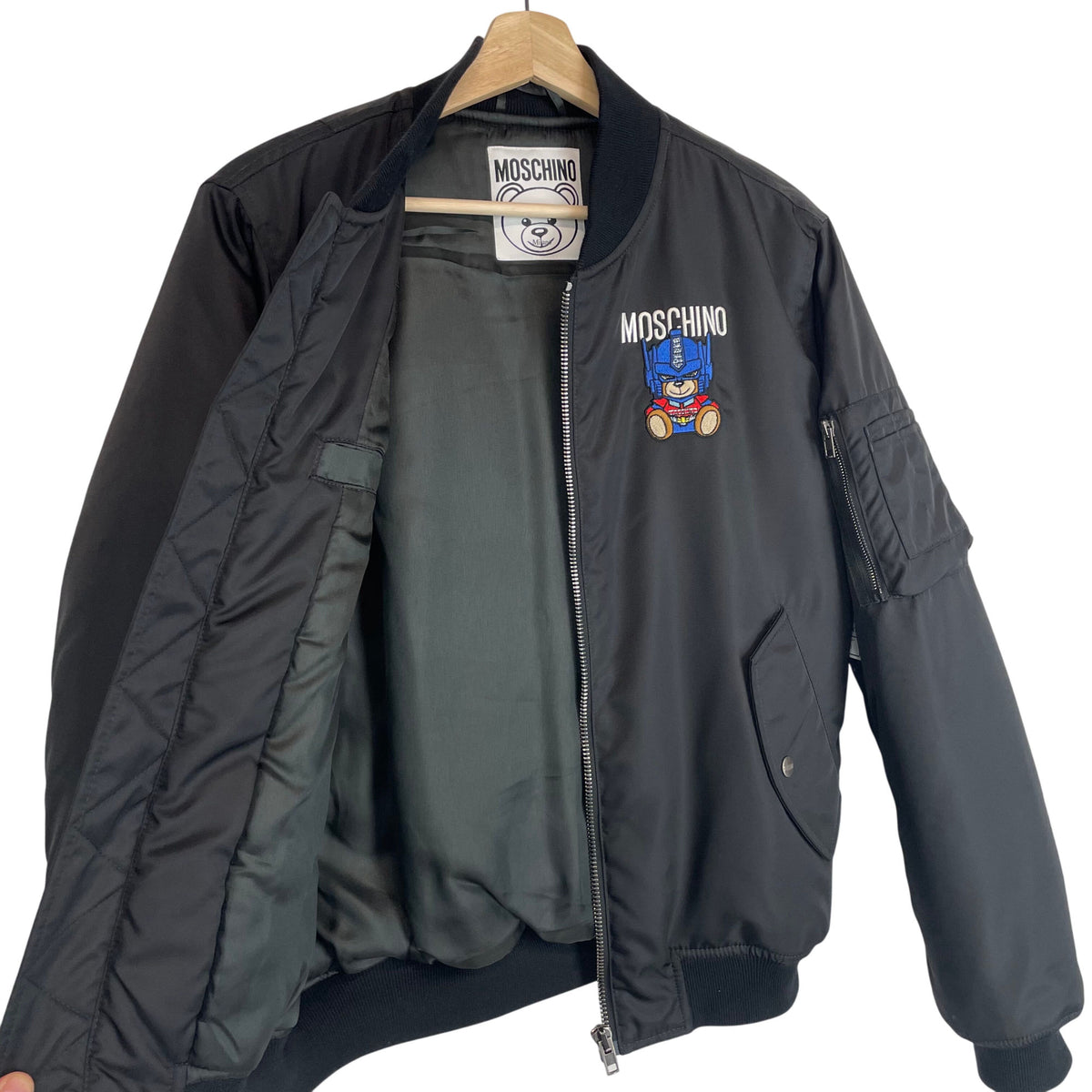 Moschino Couture Transformers Robot Bomber Jacket Small
