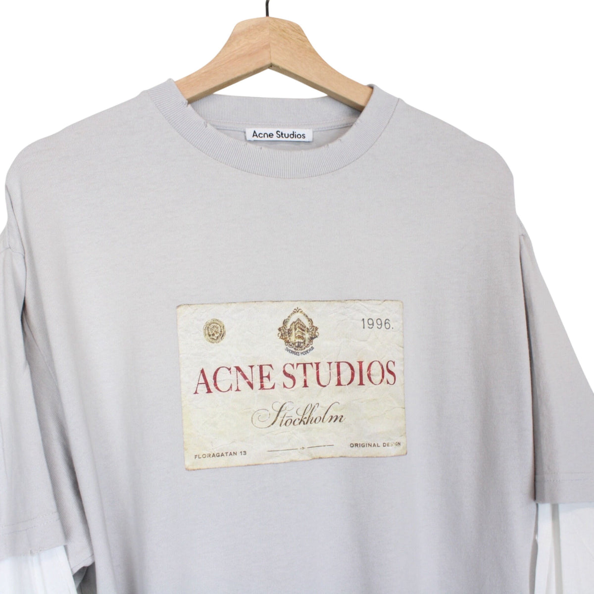 Acne Studios 1996 Logo Layered T-Shirt Medium