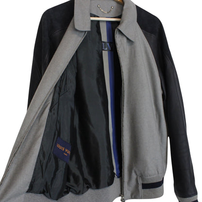 Louis Vuitton Floral Wool/Leather Jacket Large