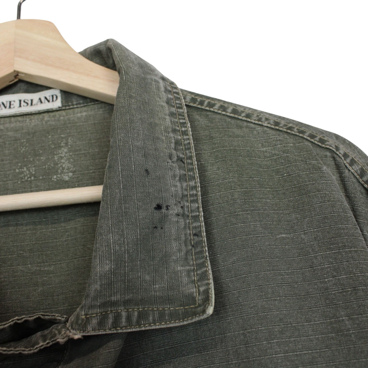 Vintage 1987 Stone Island Denim Ripstop Jacket Medium