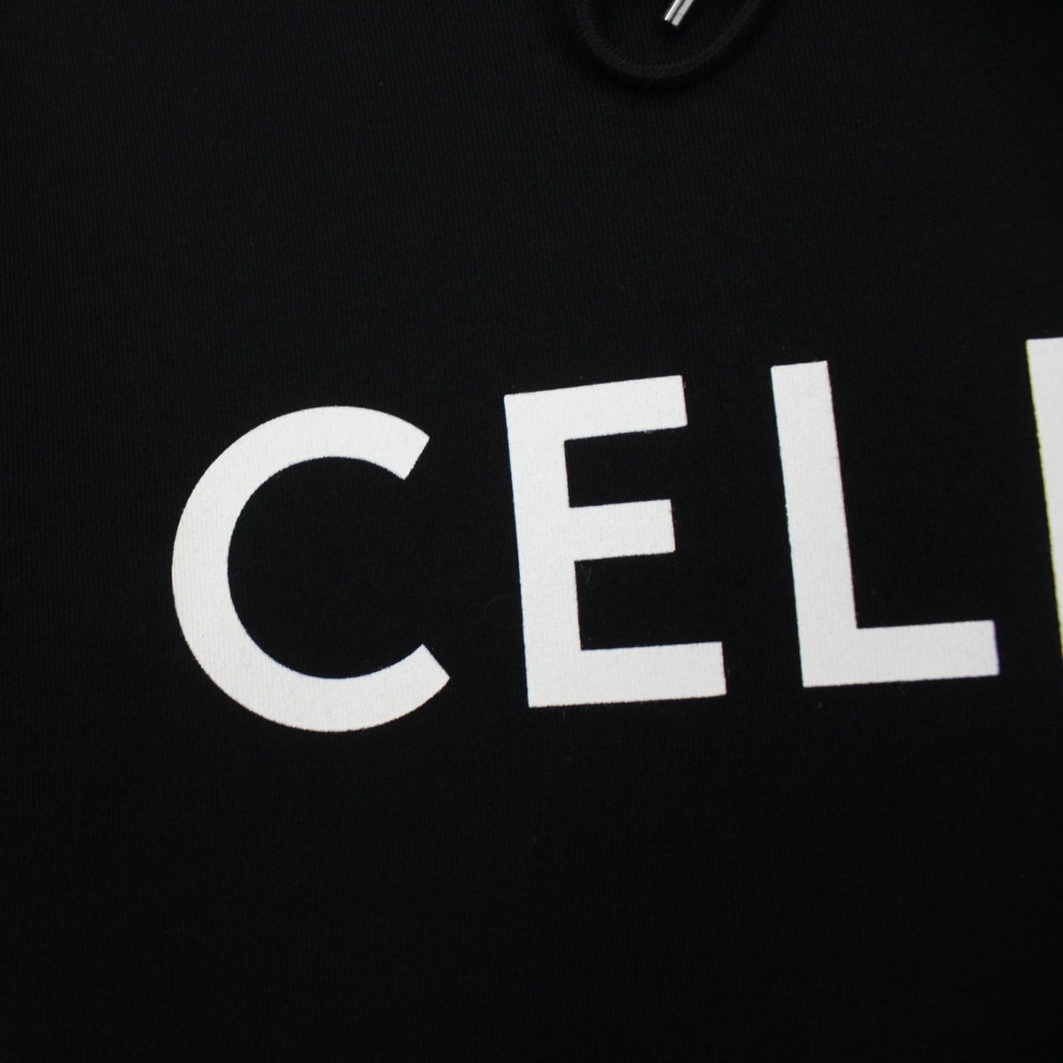Celine Logo Print Hoodie Small