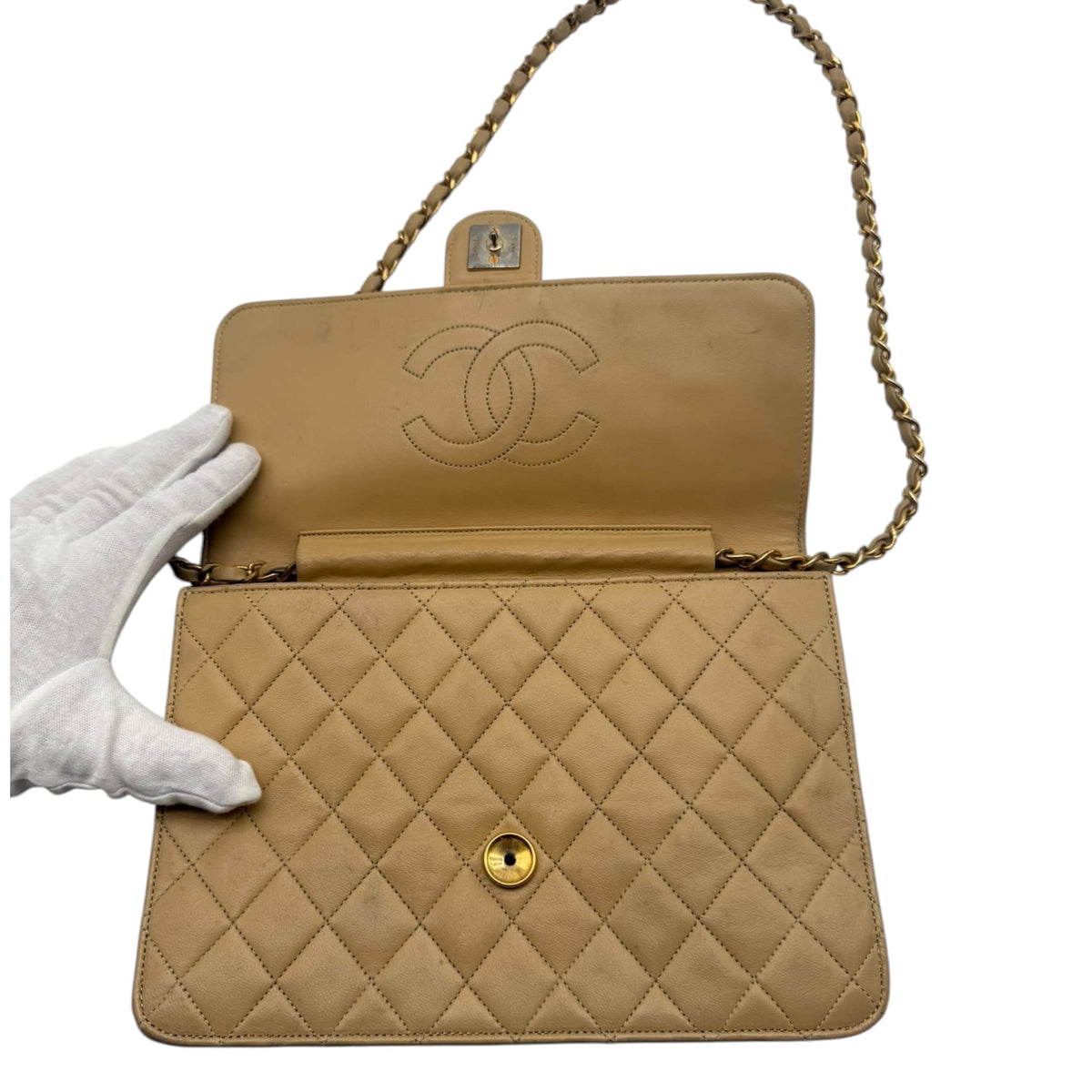 Pre-Loved Chanel Quilted Lambskin Shoulder Bag