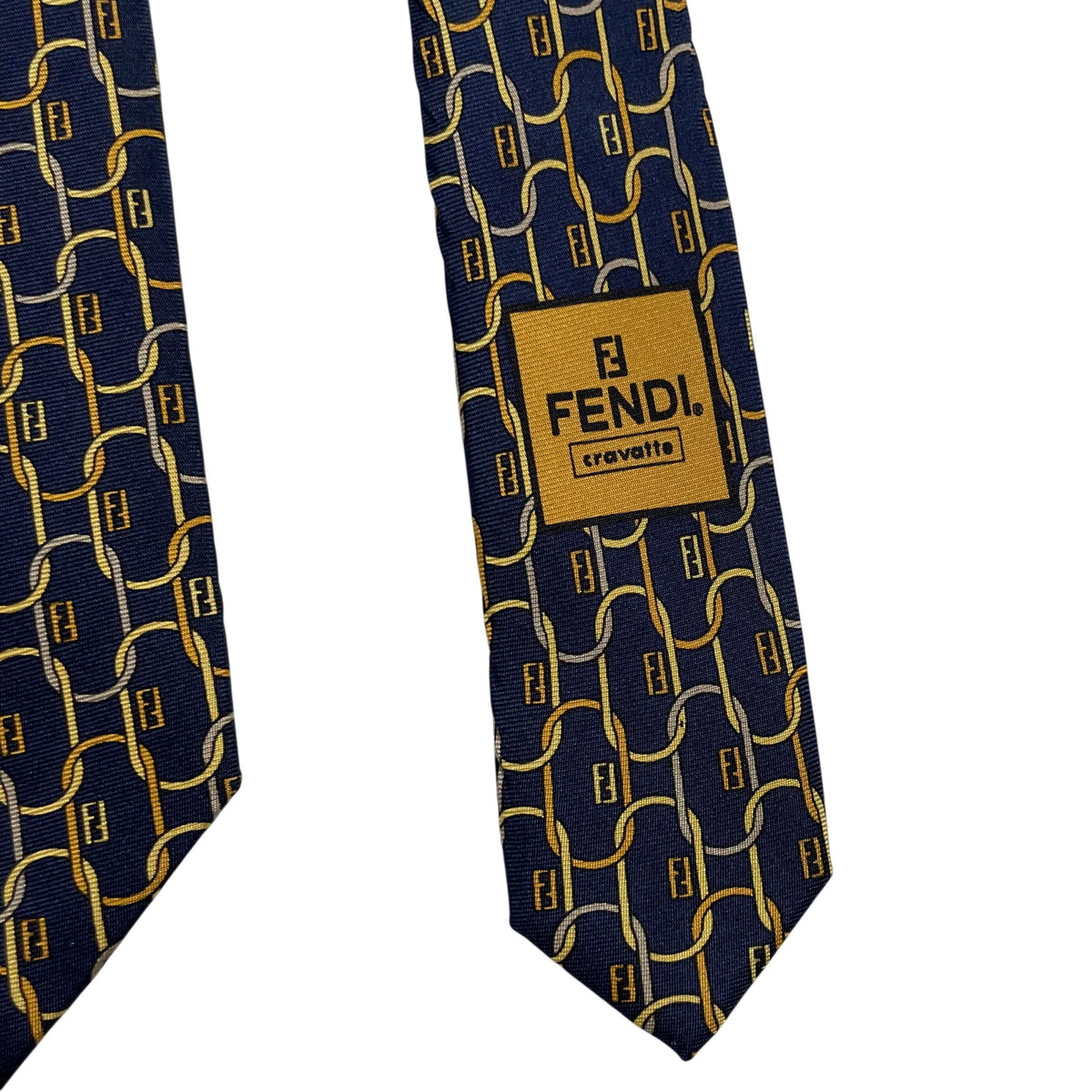 Fendi Monogram Silk Tie