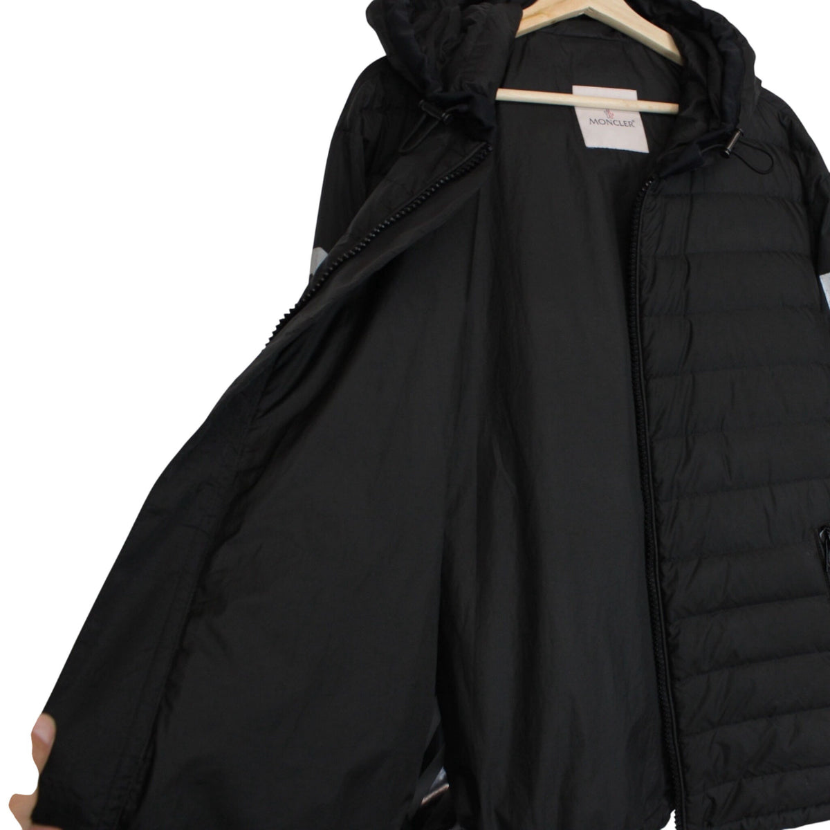 Moncler x Off White Tablier Reflective Down Jacket Large