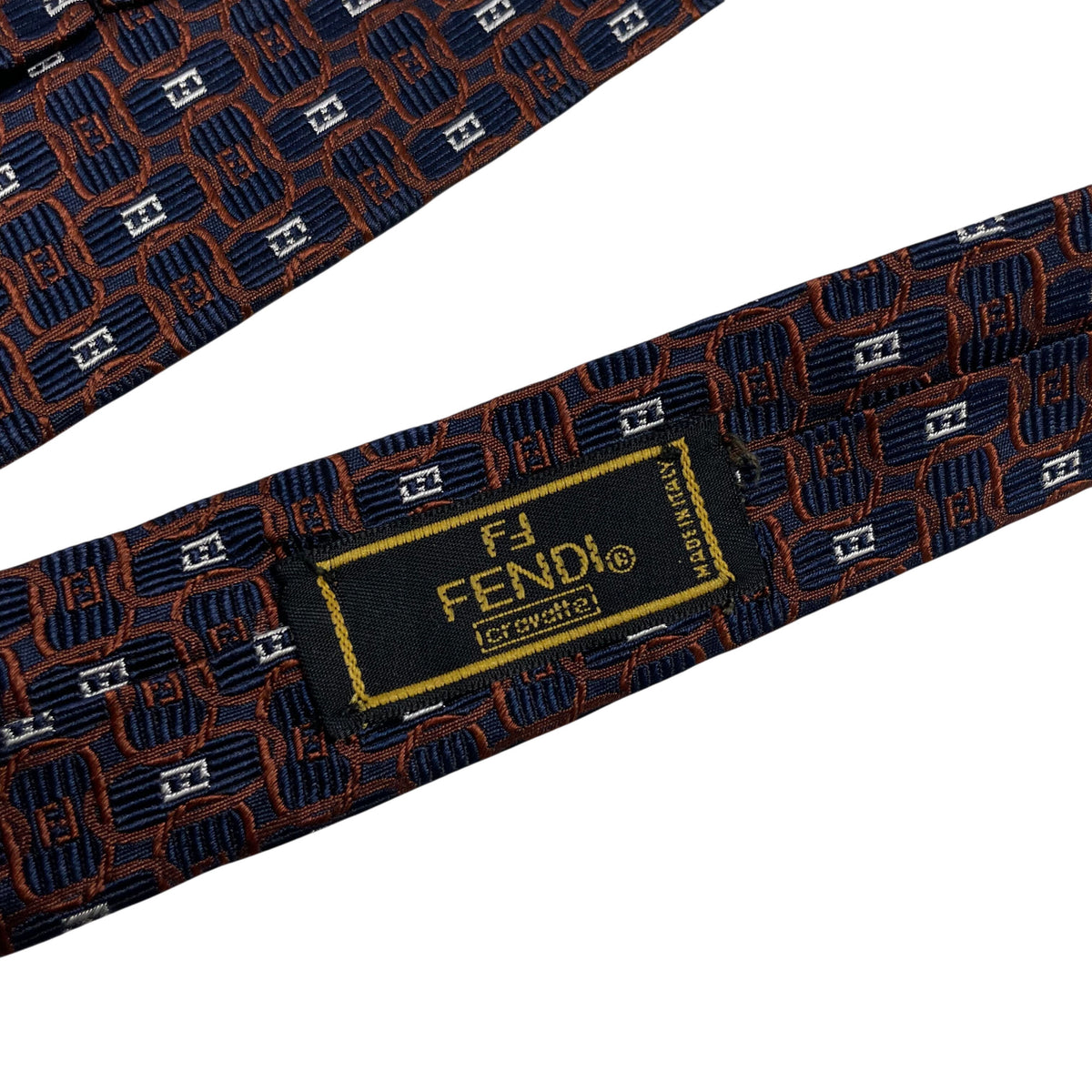 Fendi Monogram Silk Tie