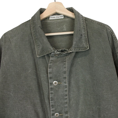 Vintage 1987 Stone Island Denim Ripstop Jacket Medium