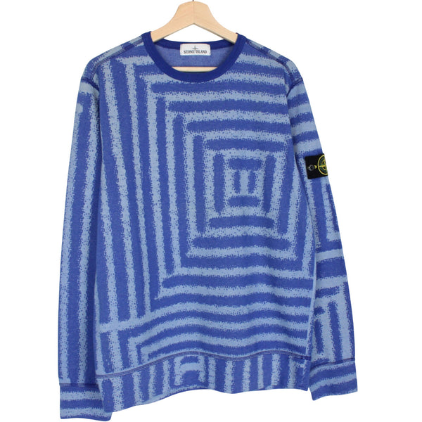 Stone Island Maze Print Sweatshirt Medium
