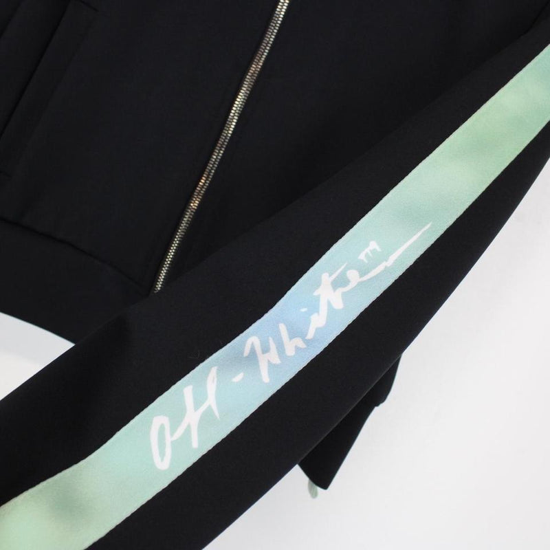 Off White Cropped Track Jacket Small